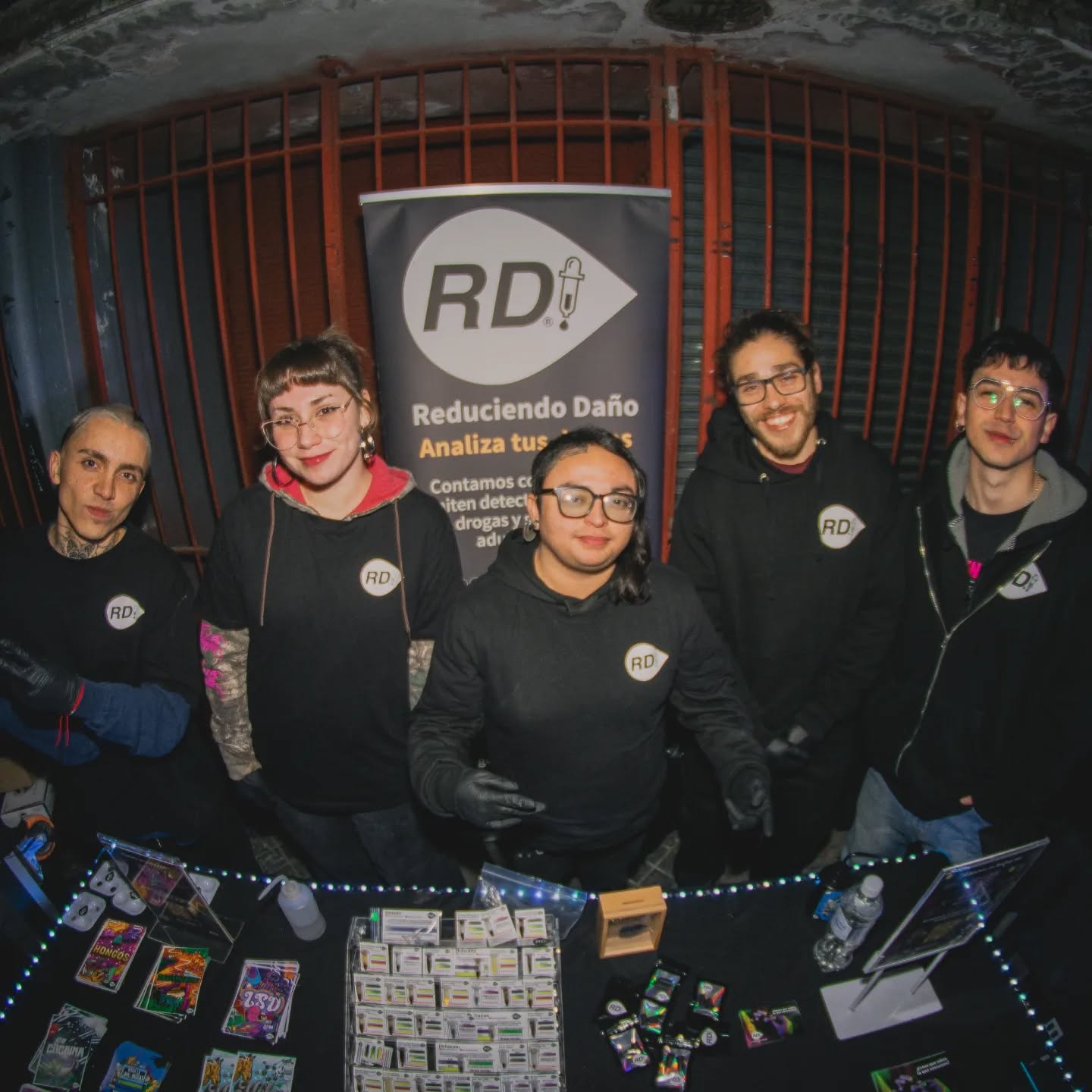 Equipo de testeo de Reduciendo Daño en terreno en Fiesta Dame, septiembre 2024 (8/12)