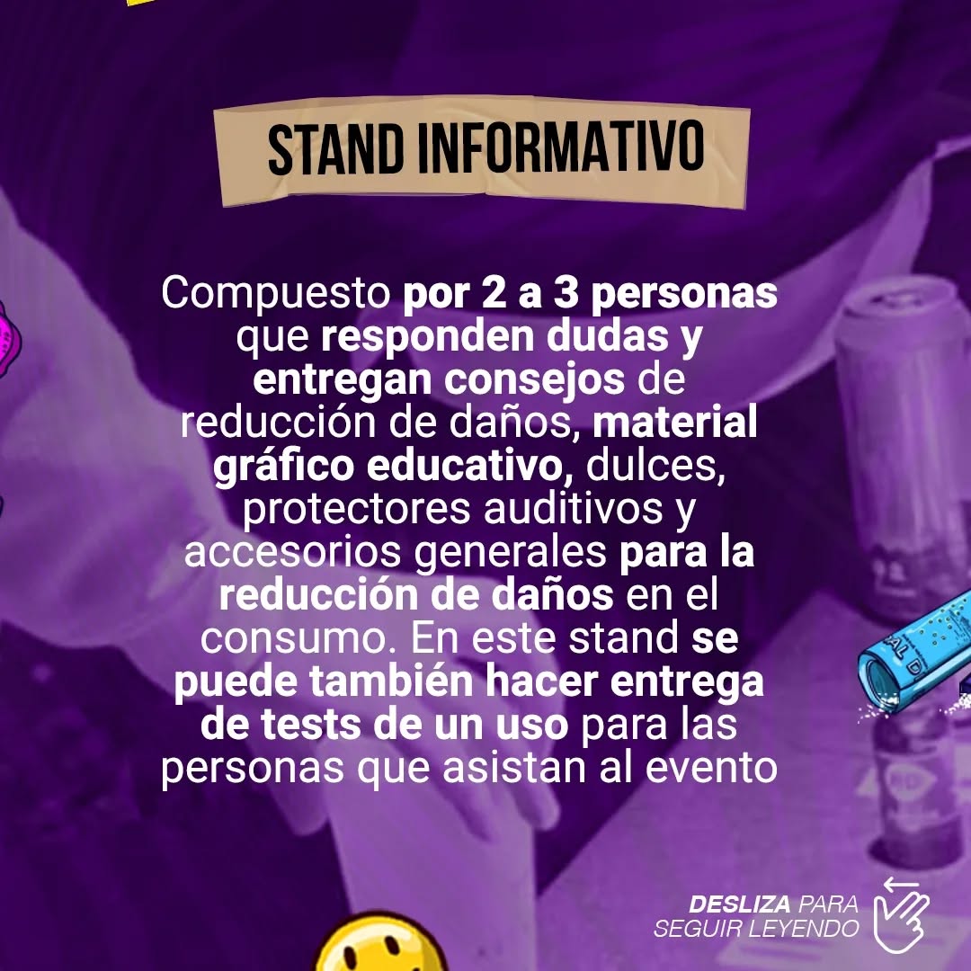 Reduciendo Daño realizando análisis de sustancias en terreno en eventos