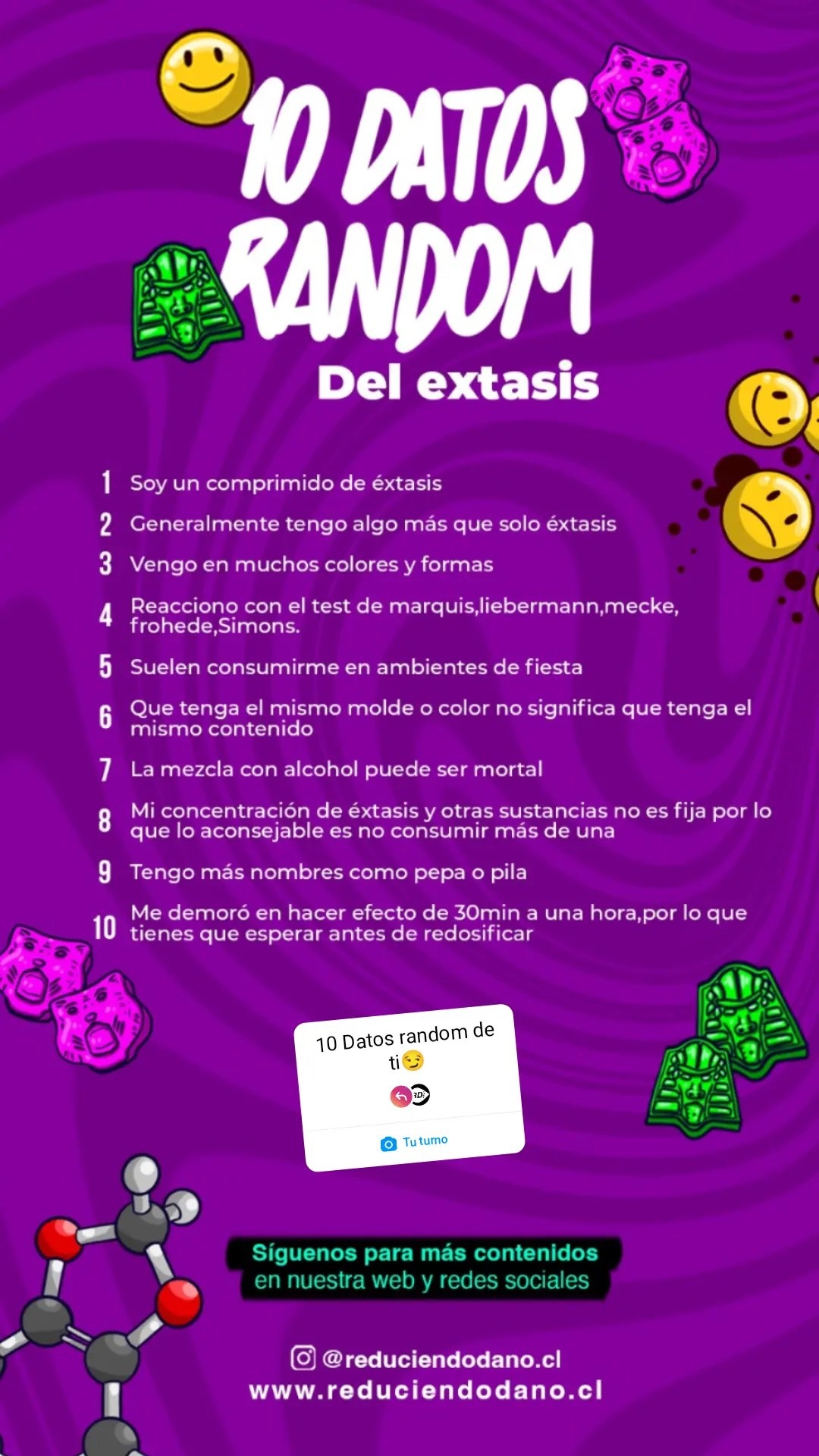 10 datos random del éxtasis: reacciona con Marquis, Liebermann, Mecke, Froehde y Simon's