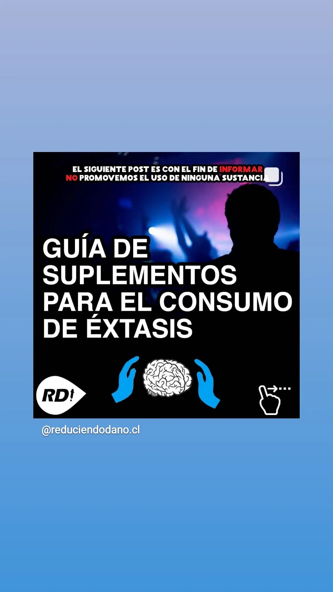Reduciendo Daño comunicando sobre suplementación y éxtasis desde 2024
