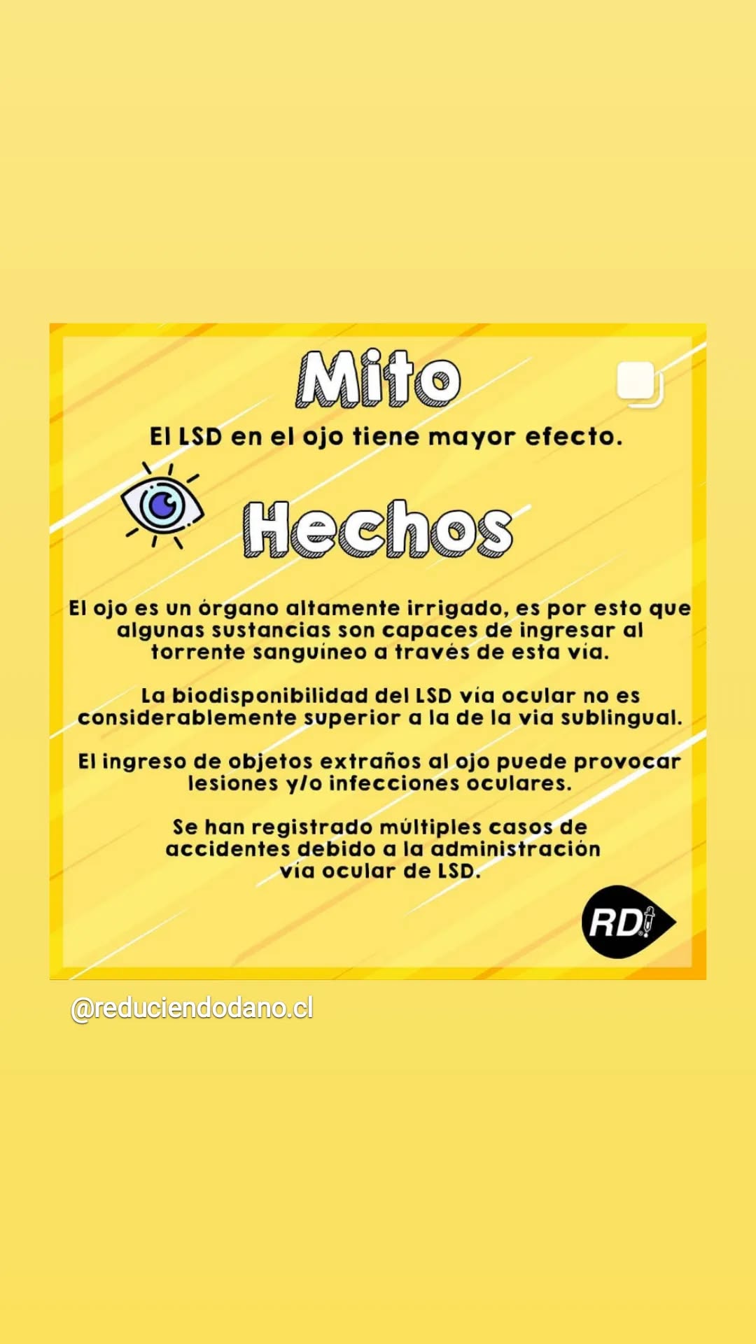 Mito y hechos sobre aplicar LSD en el ojo