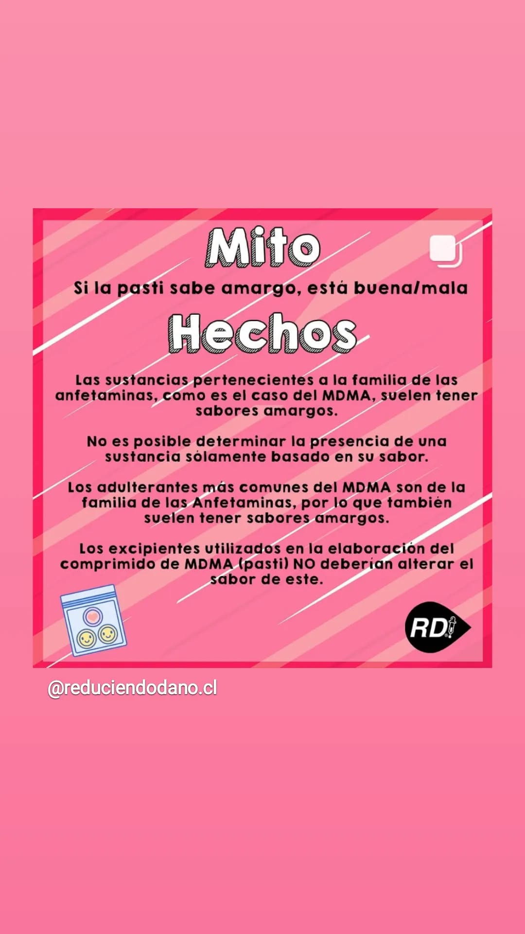 Mito y hechos: el sabor amargo de la pastilla no indica calidad