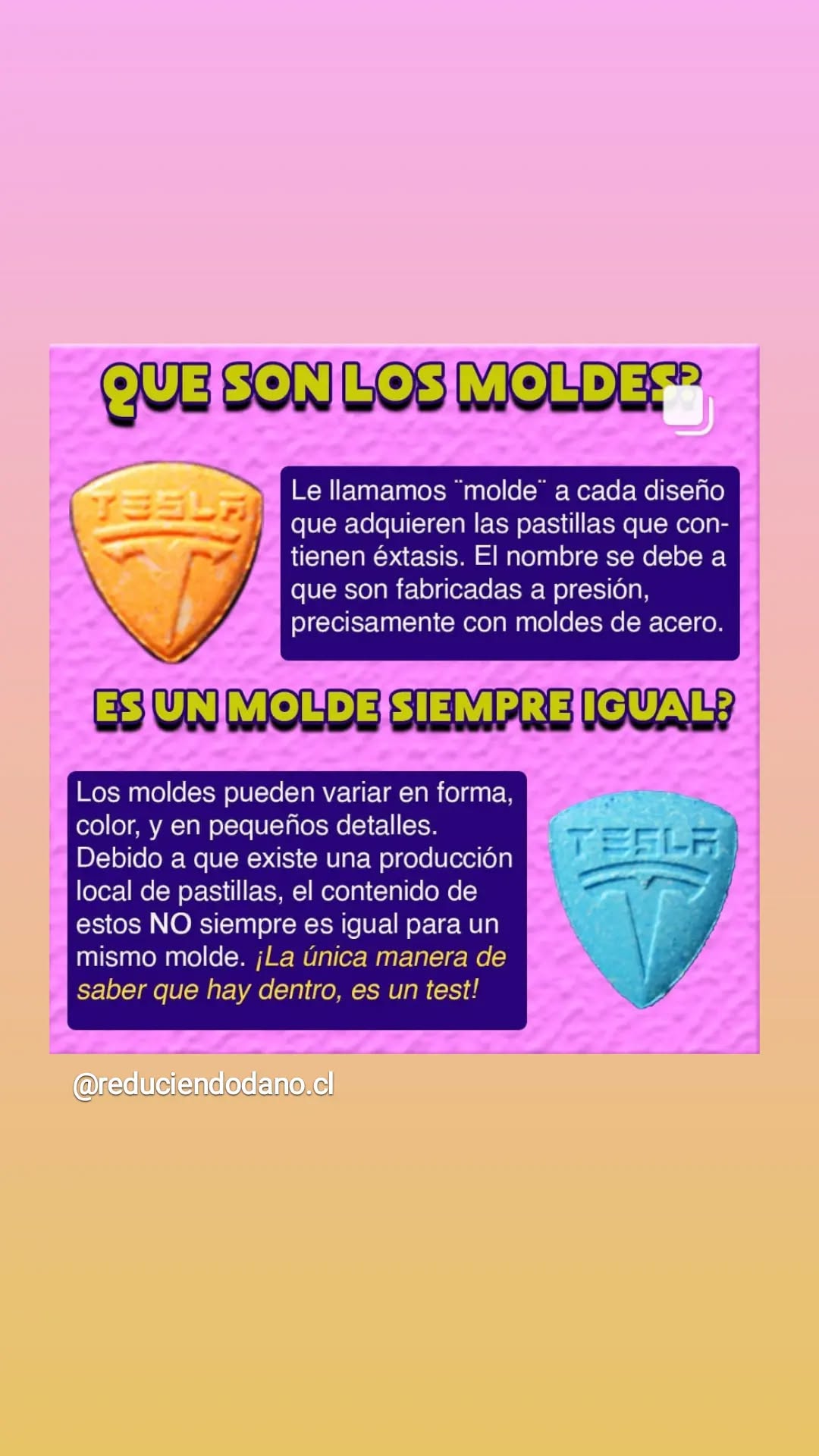 Qué son los moldes de las pastillas de éxtasis