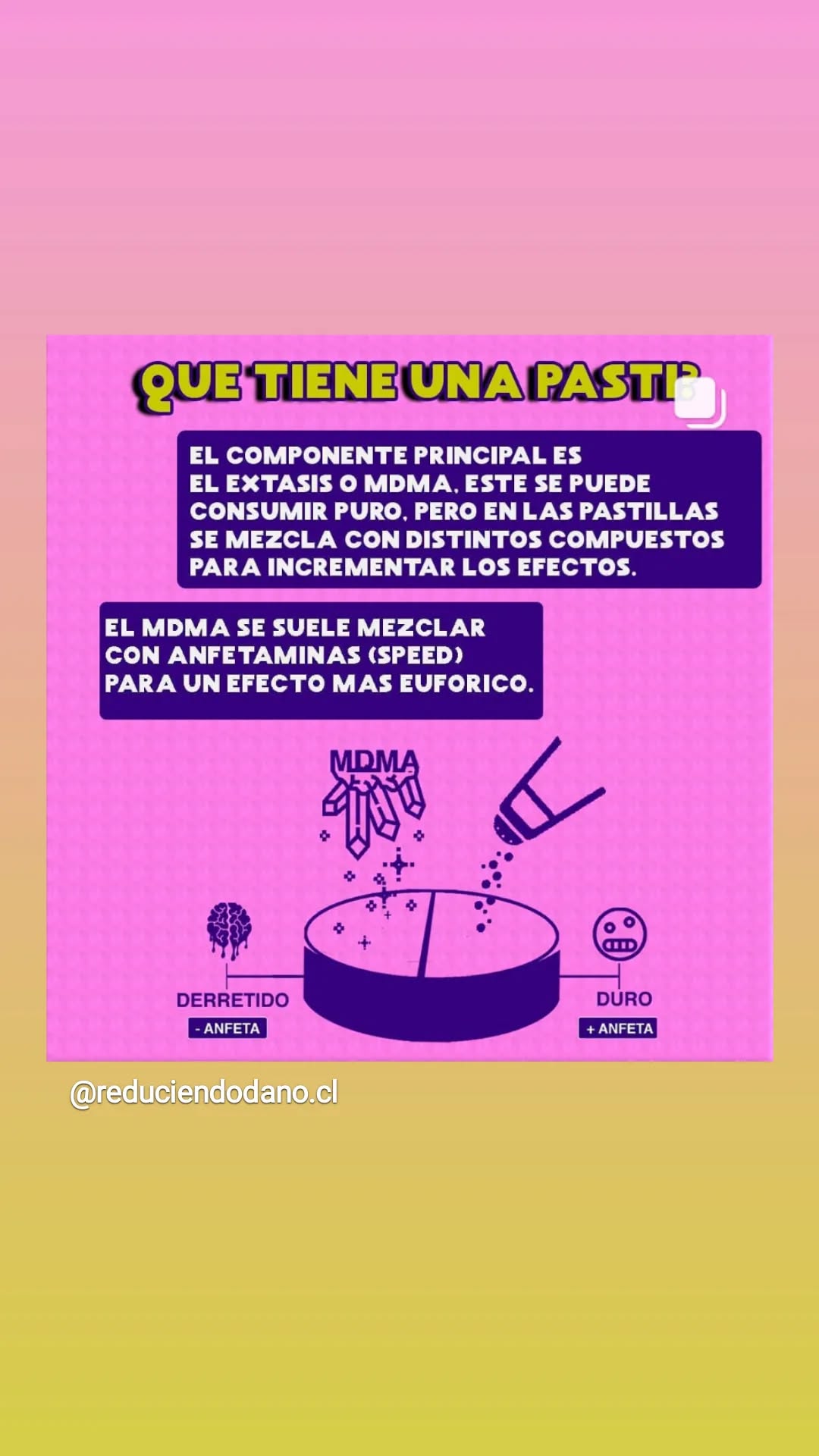 Qué compuestos puede tener una pastilla de éxtasis
