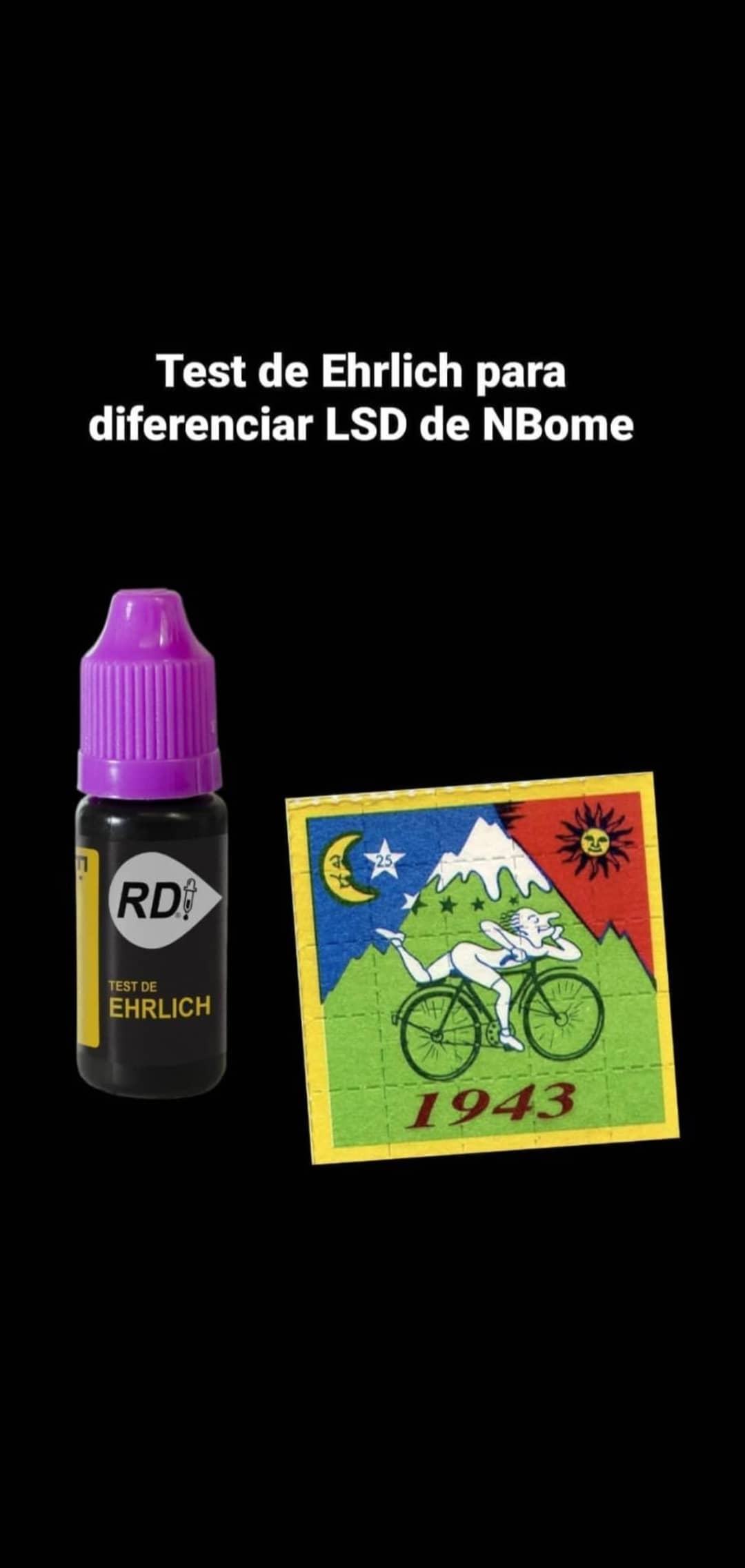 Test de Ehrlich para diferenciar LSD de NBome