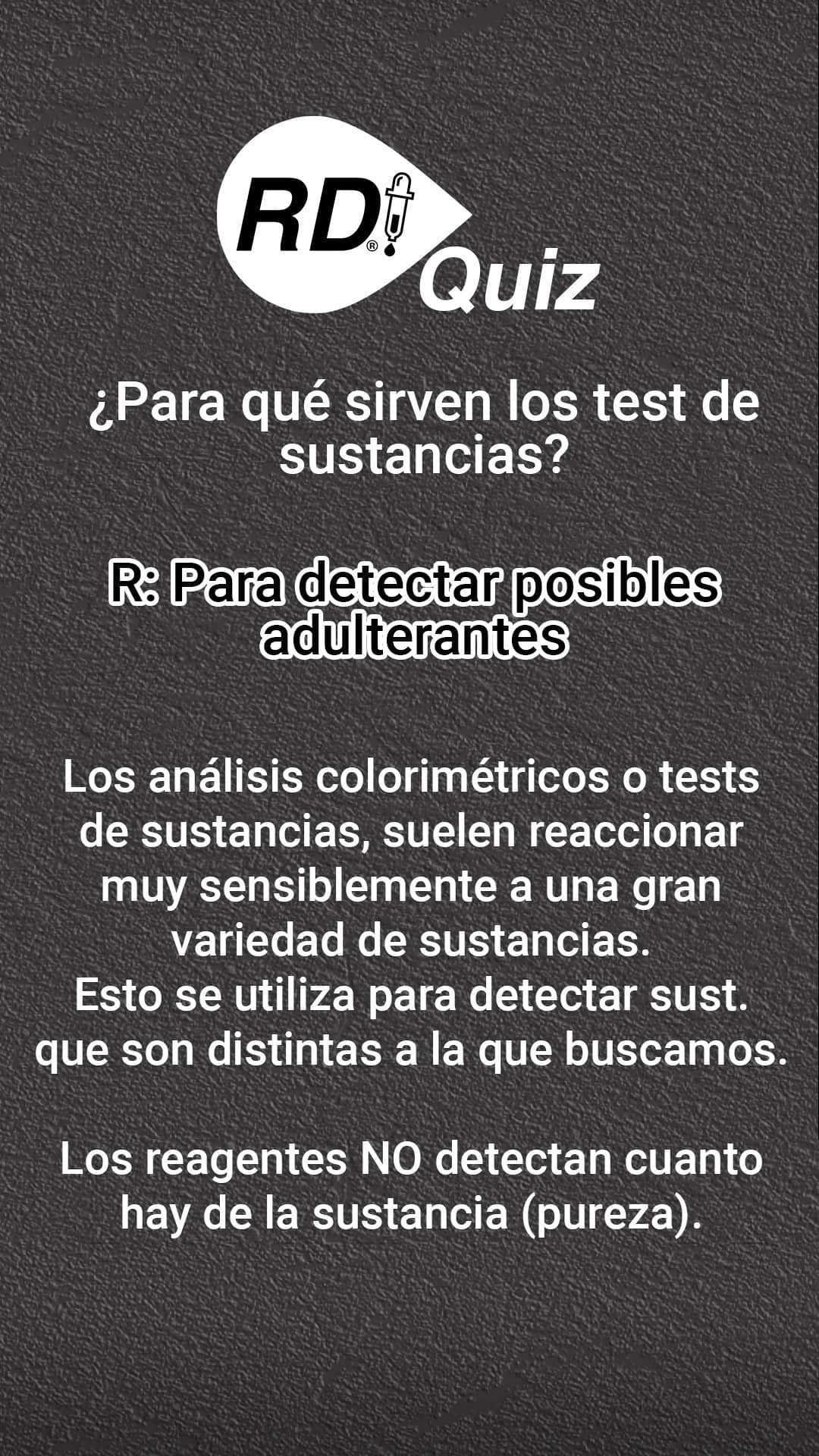 Para qué sirven los test de sustancias