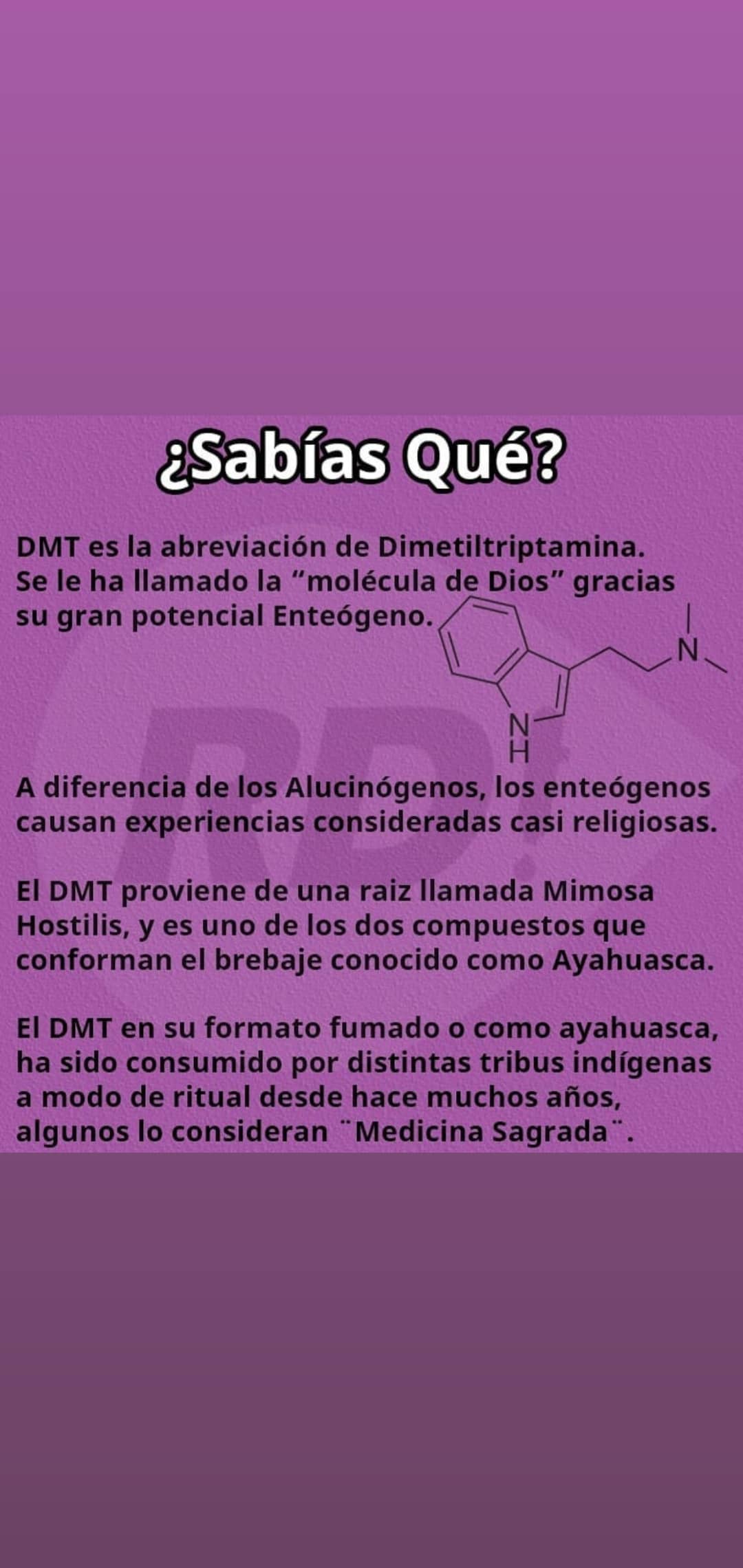 Qué es el DMT, molécula de Dios