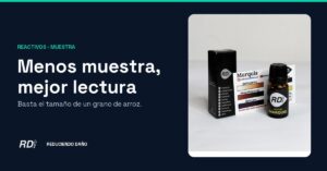 Portada: menos muestra, mejor lectura, con el reactivo Marquis