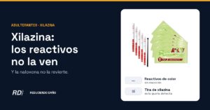 Portada: la xilazina no reacciona con los reactivos de color; se detecta con su tira