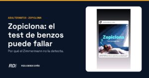 Portada: zopiclona, el test de benzodiacepinas puede fallar