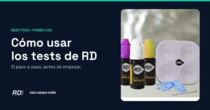 Portada: cómo usar los tests de Reduciendo Daño, con tres frascos y la placa de testeo